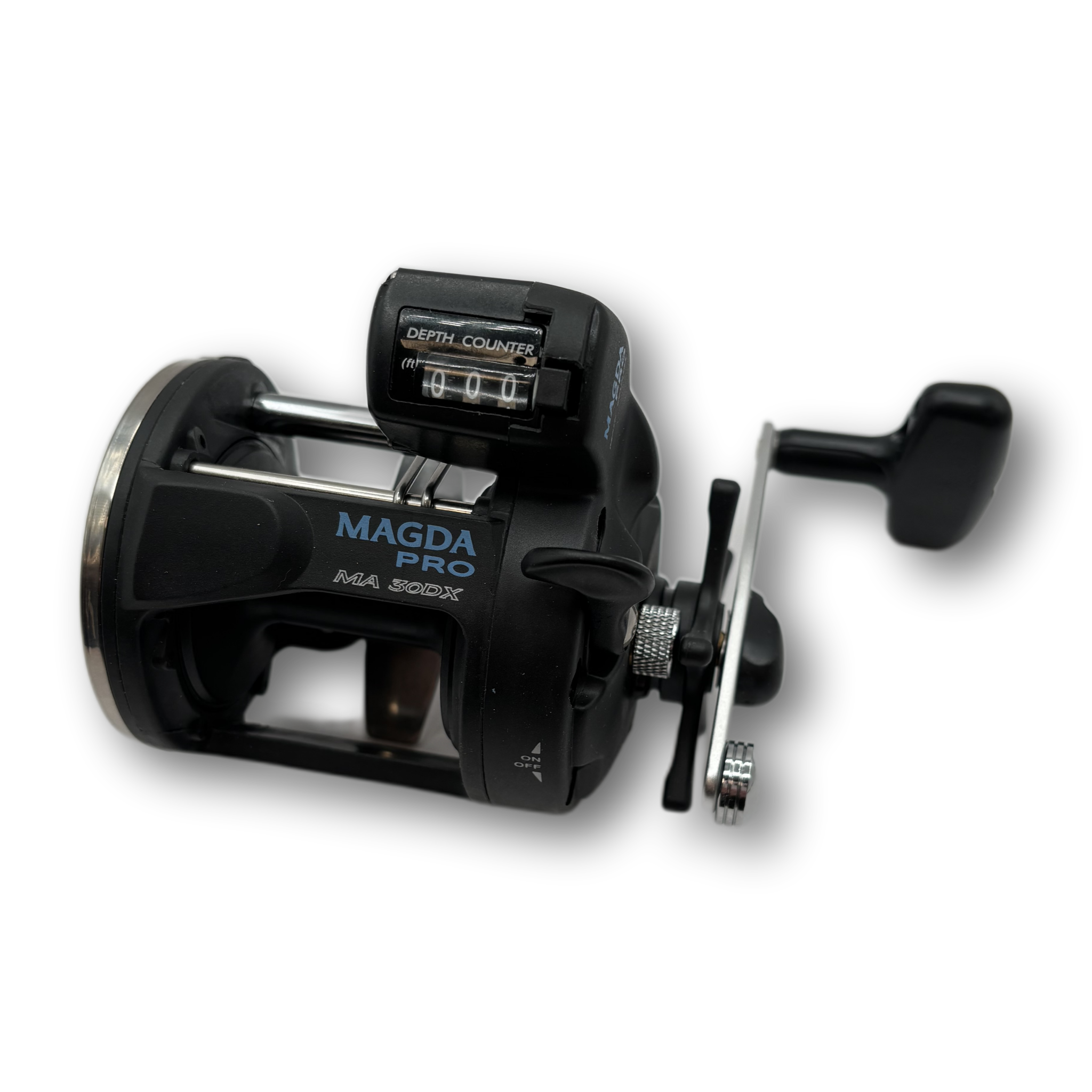 depth counter fishing reel Okuma Magda Pro MA-30DX Line 10 Best Baitcasting Reels allowing anglers to precisely Size:Izorline Velcro Rod Straps Blue Engravable In and Out