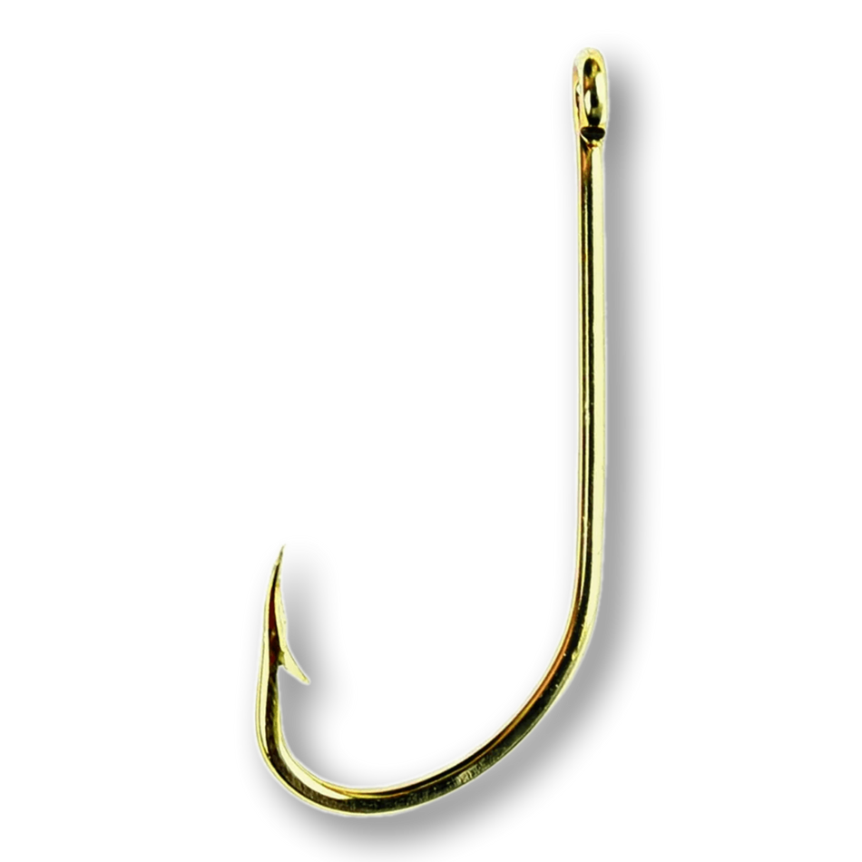 Eagle Claw Plain Shank Straight Eye Offset Hook
