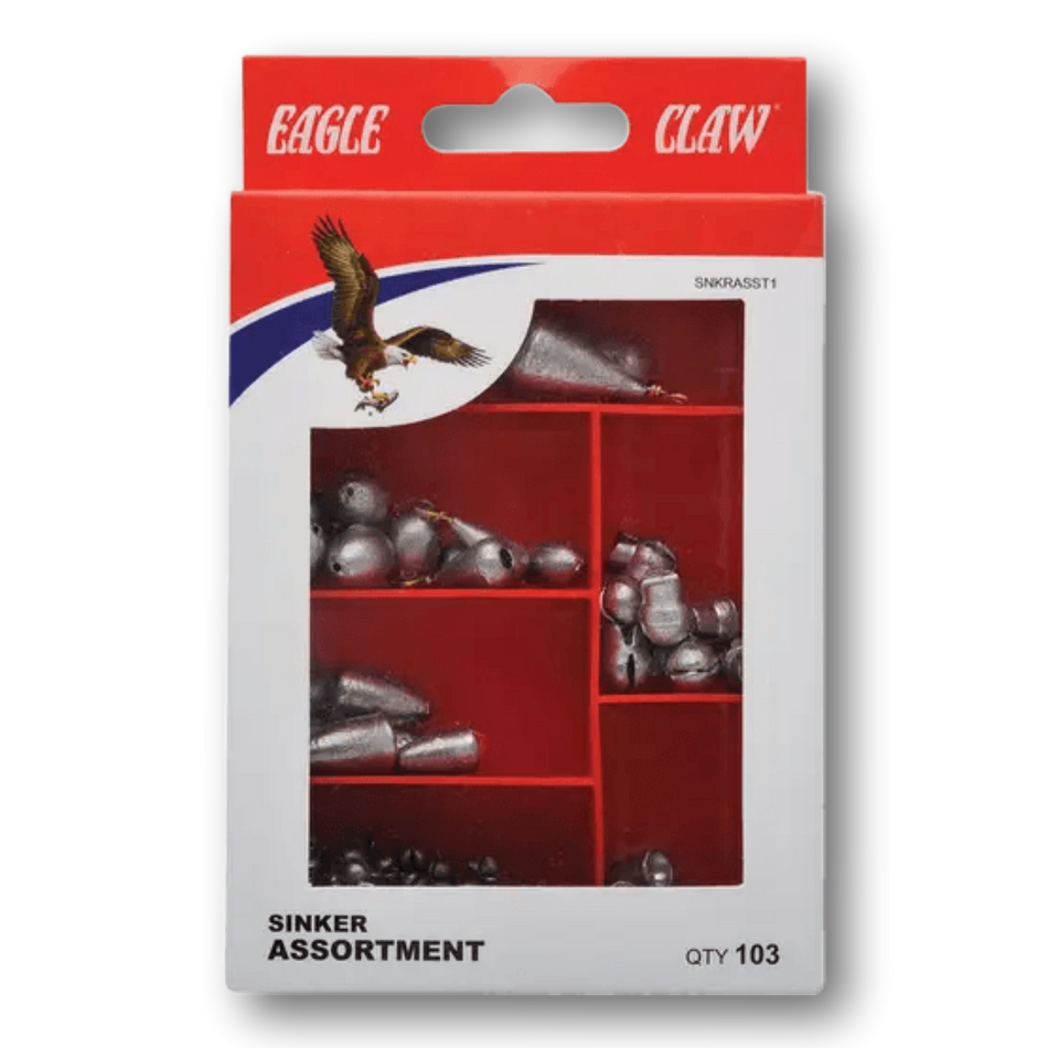 Eagle Claw Sinker Assortment (103 pieces)