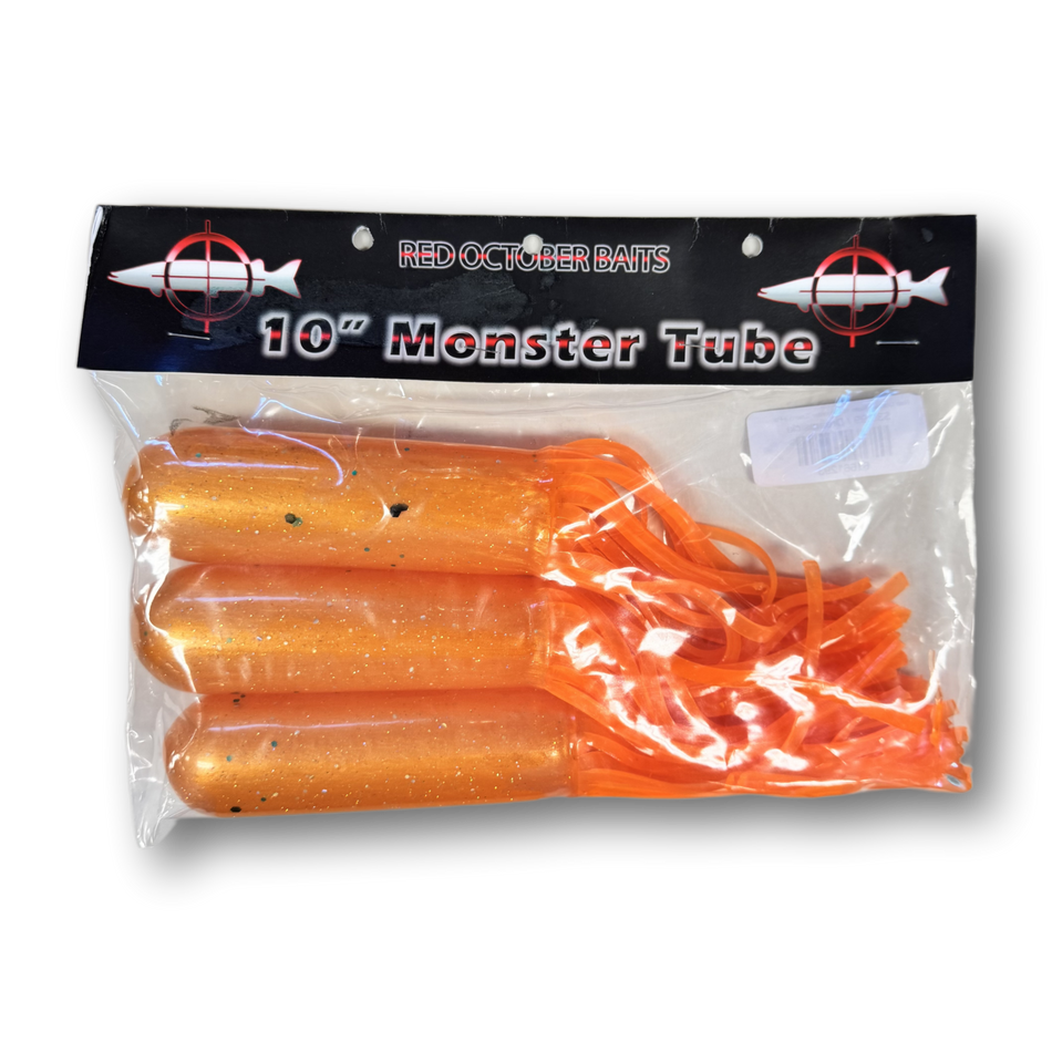 Red October Baits 10" Monster Tubes (3-Pack Unrigged)