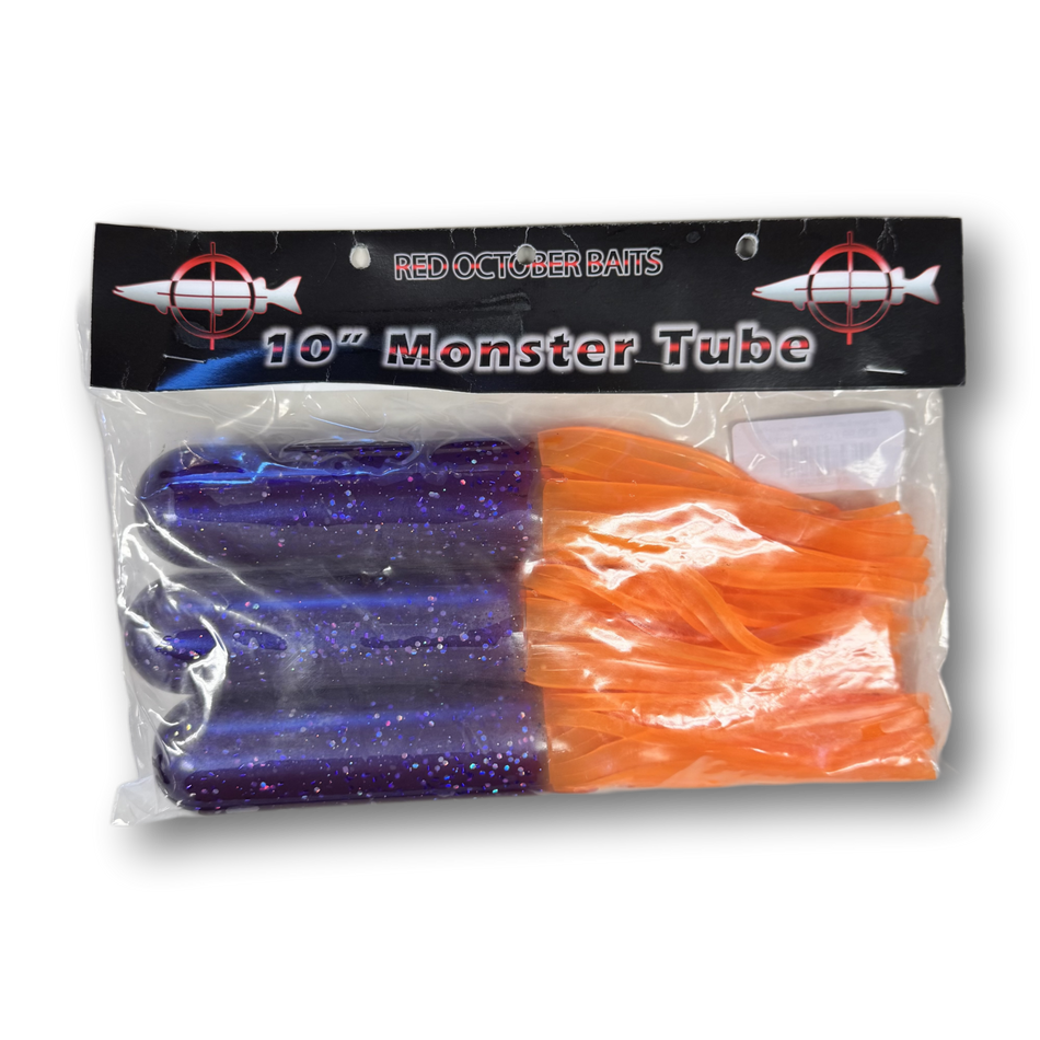 Red October Baits 10" Monster Tubes (3-Pack Unrigged)