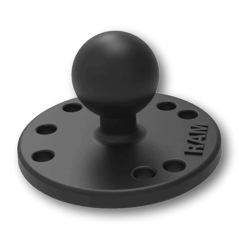 Ram Mounts Size B Round Base | 1" Ball on 2 1/2" Mounting Plate