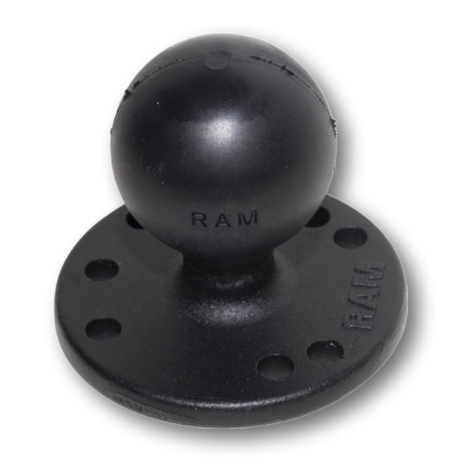 Ram Mounts Size C Round Base | 1 1/2" Ball on 2 1/2" Mounting Plate