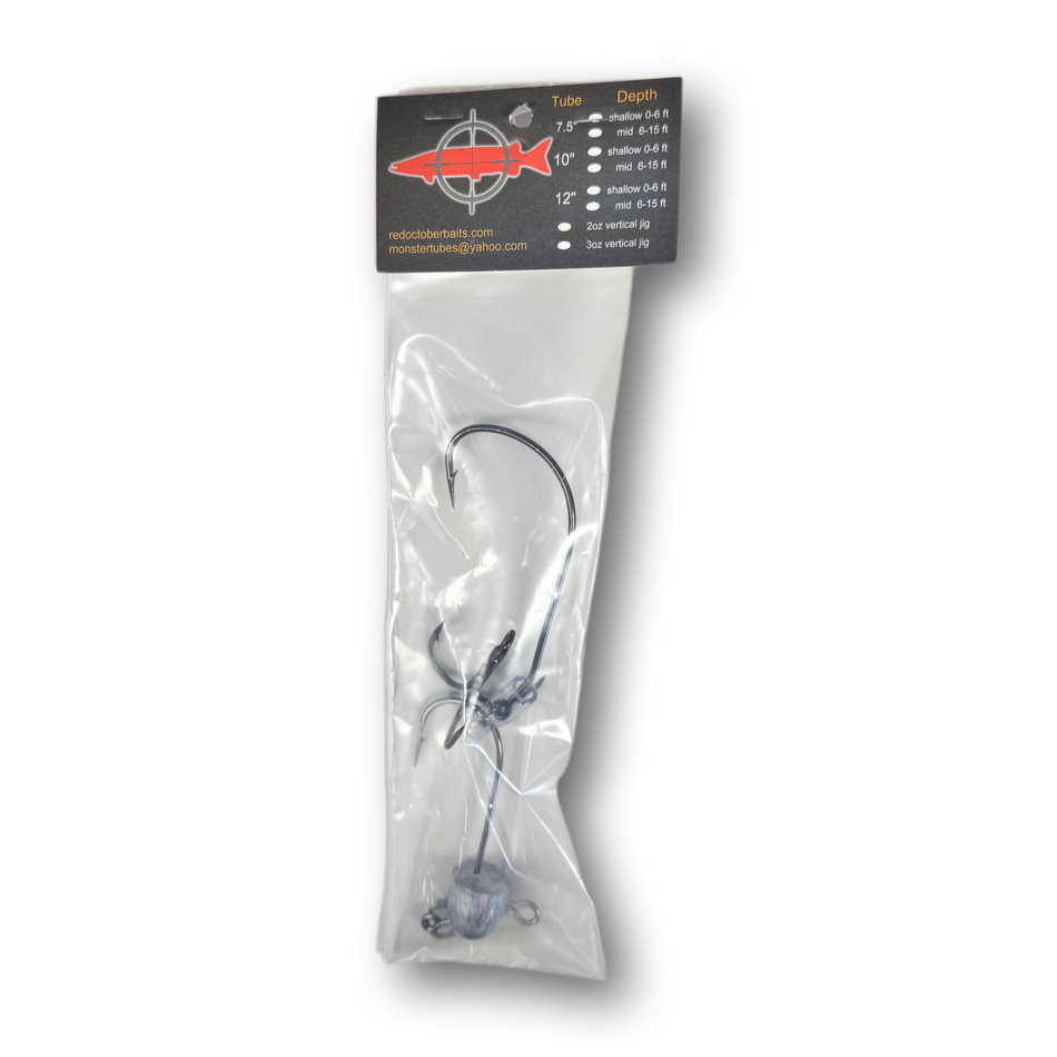 Red October Vertical Jig Rig