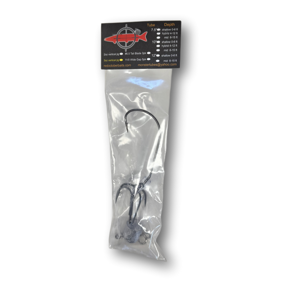 Red October Vertical Jig Rig