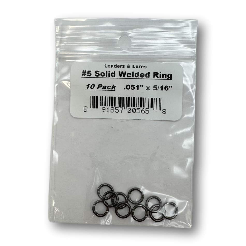 Leaders & Lures Solid Welded Rings (10 per pack)