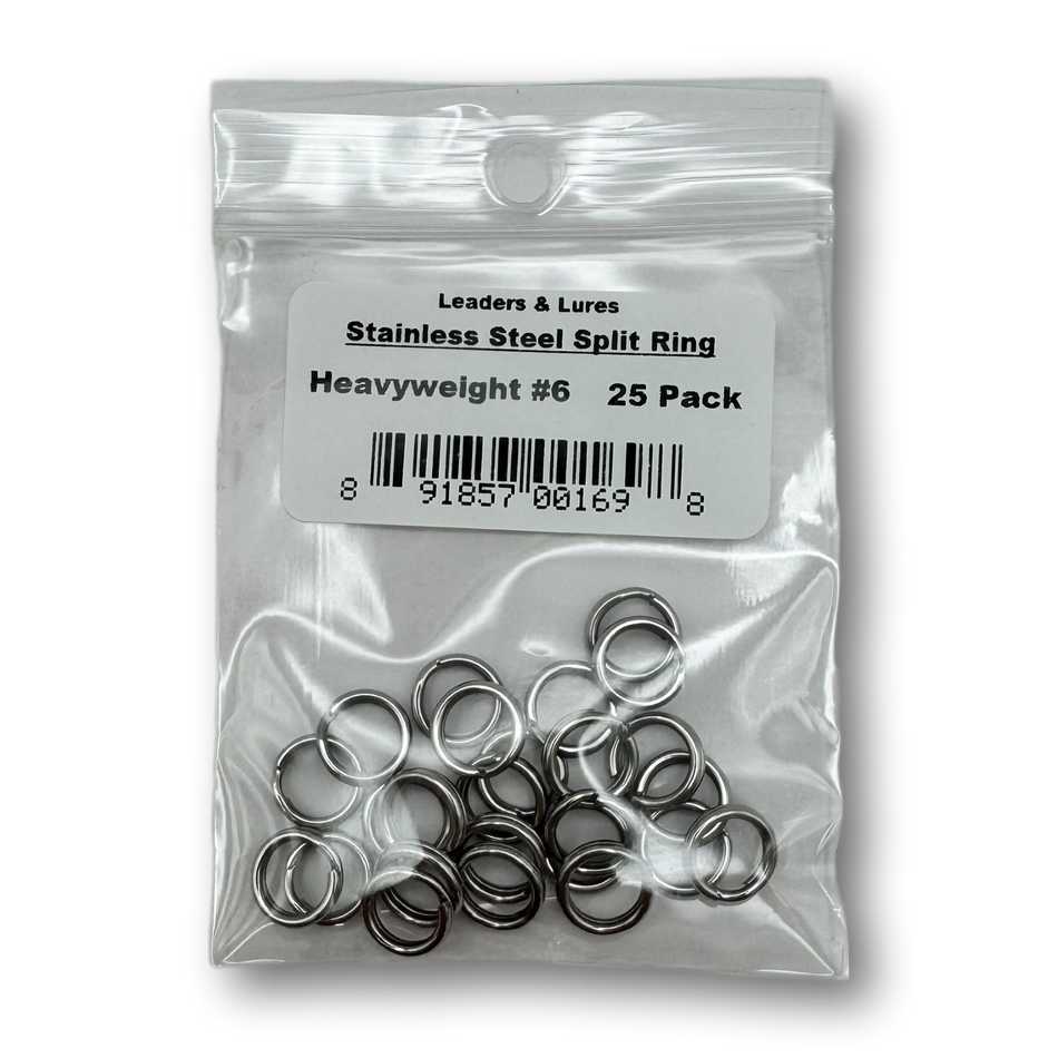 Leaders & Lures Heavy Split Rings (25 per pack)