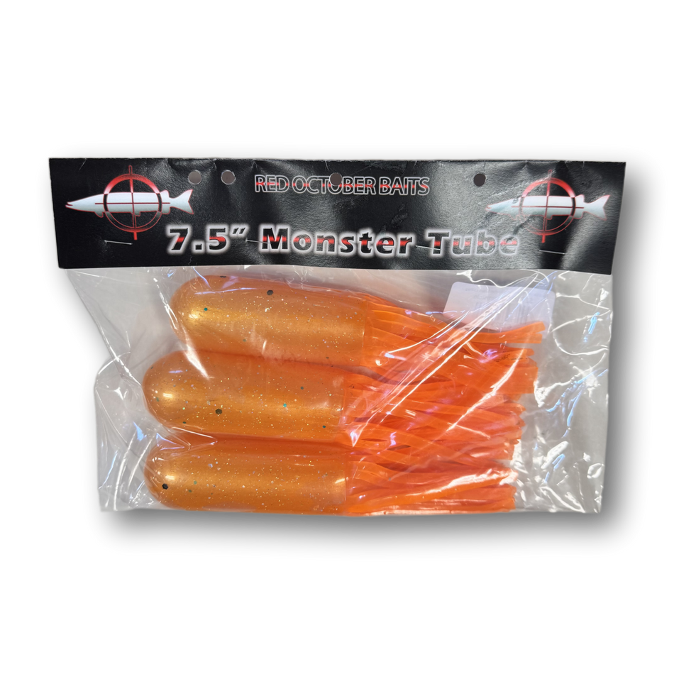 Red October Baits 7.5" Monster Tubes (3-Pack Unrigged)