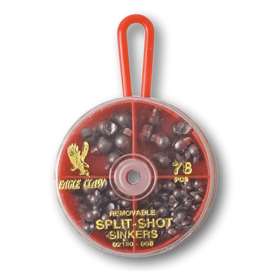 Eagle Claw Removable Split Shot Assortment (78 pieces)