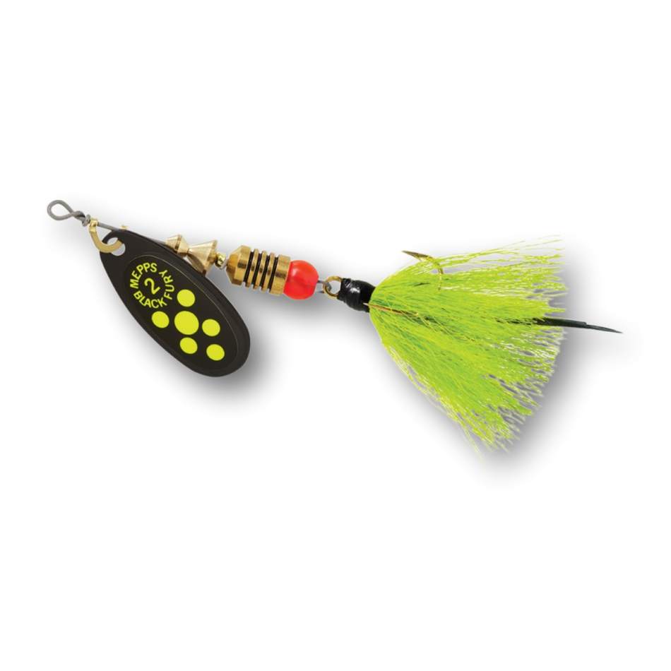 Mepps Black Fury (Dressed, Treble Hook)