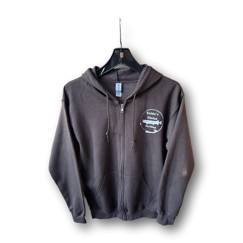 Brown GCPS Full-Zip Hoodie