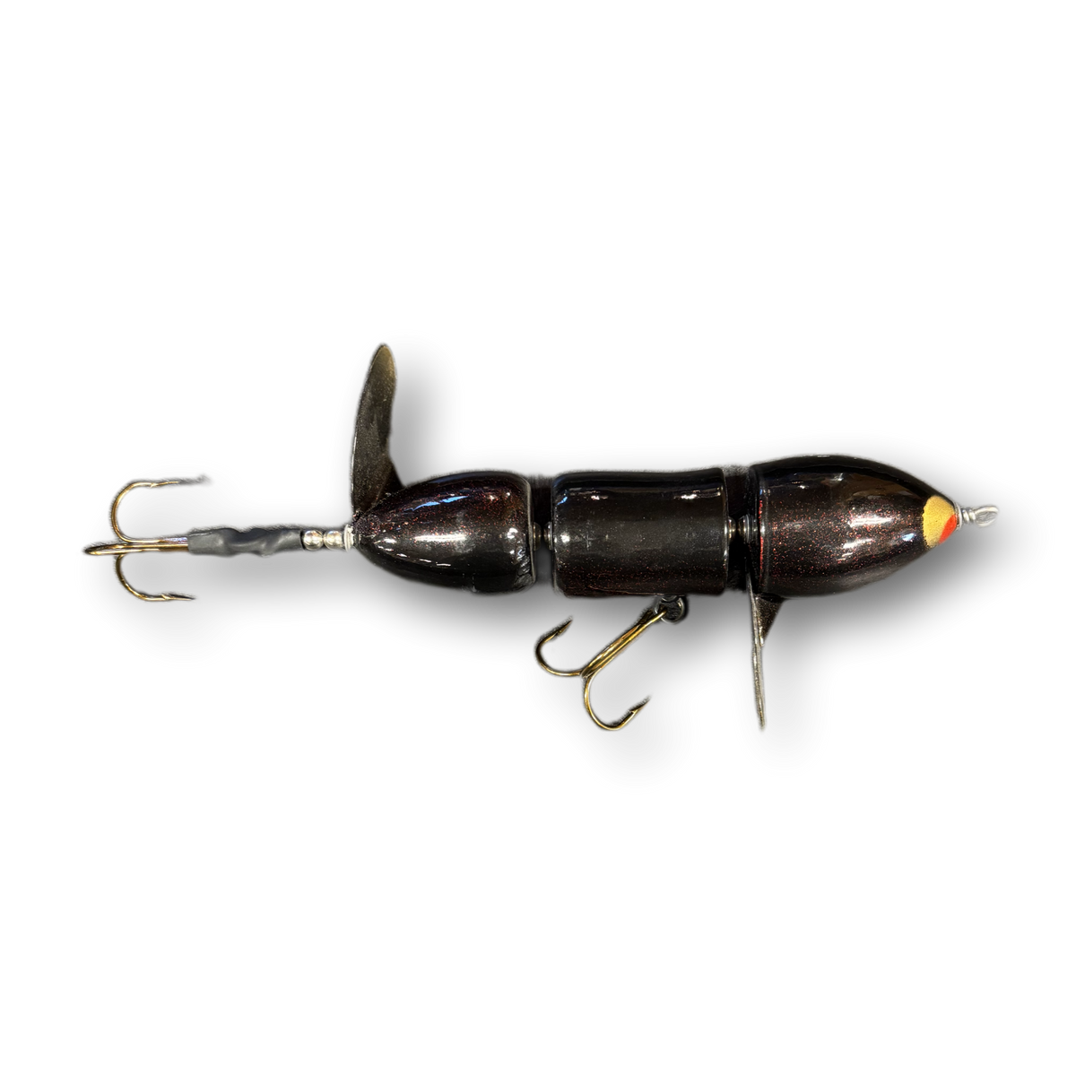 cherry drifter fish lure Chaos Tackle Dirdy "B" – Three-Section Cedar Topwater – Guide's Choice Pro Shop