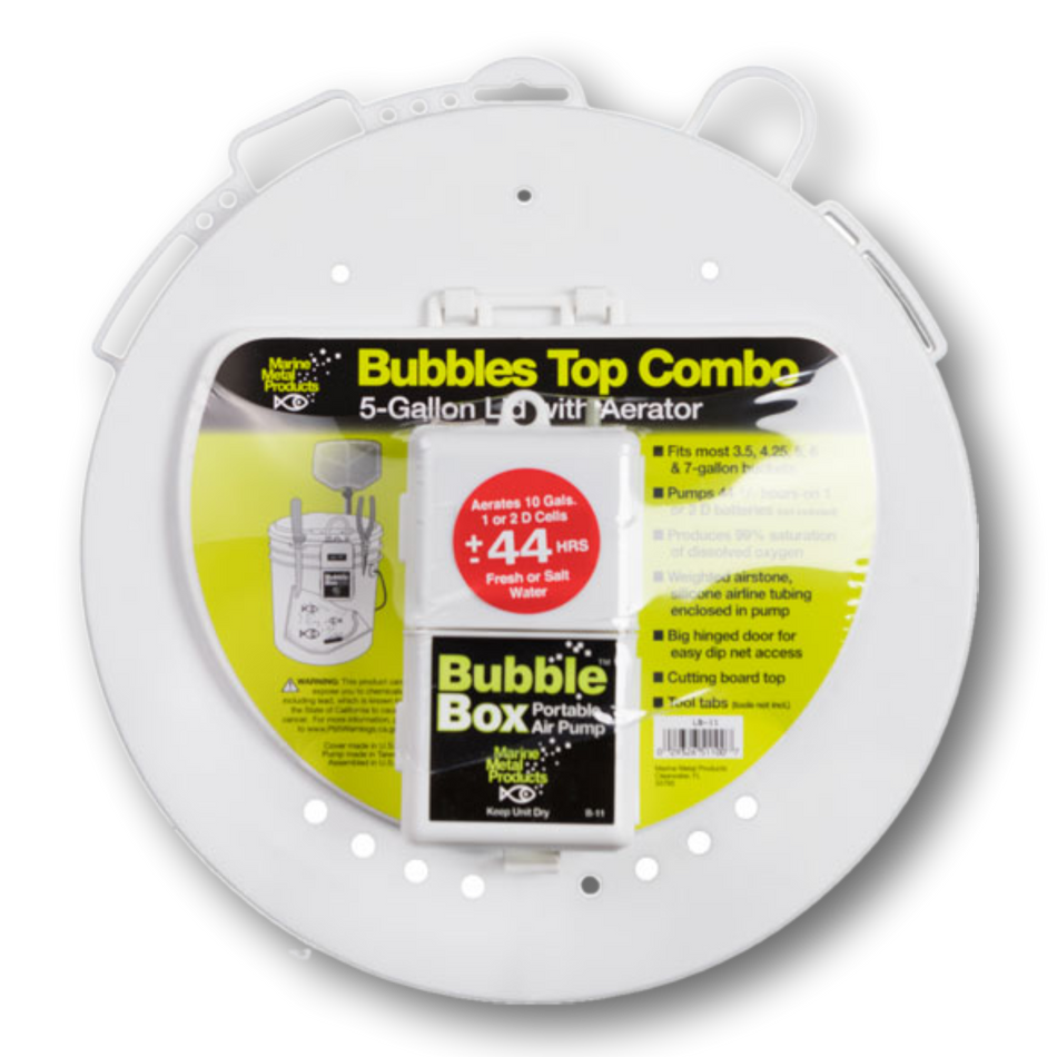 Marine Metal Bubbles Top® Combo (Lid/Aerator)