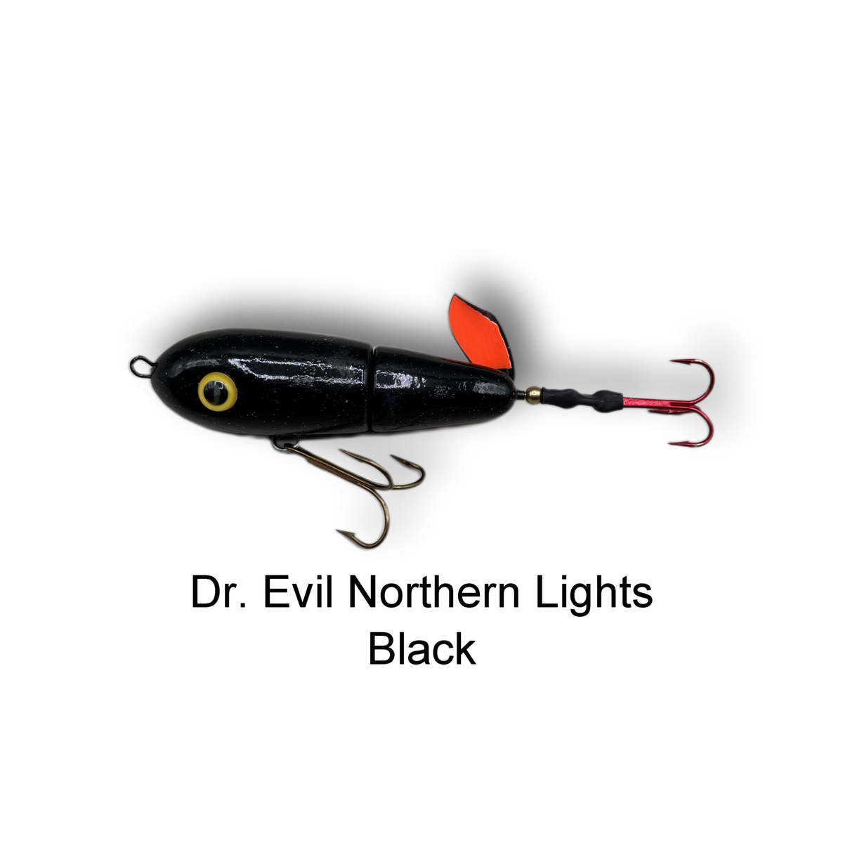 airex fishing lures Lake X Lures Northern Lights Series Dr. Evil Surface Bait orange toxic