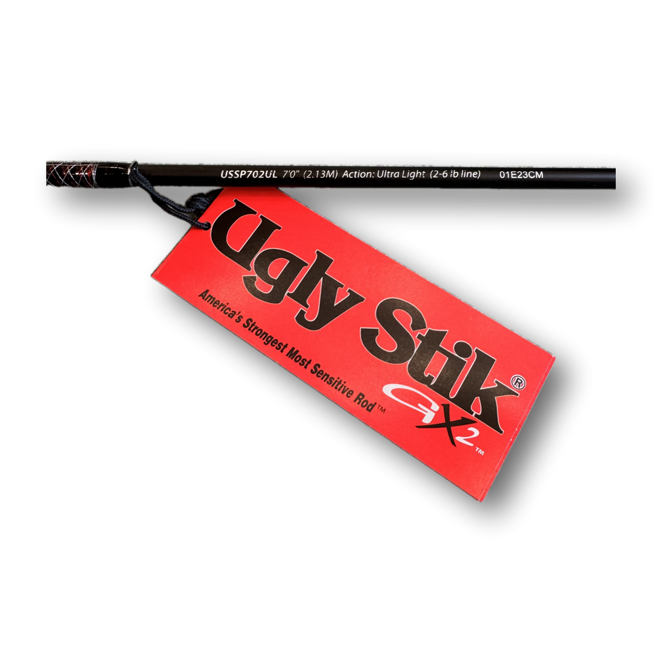 Shakespeare Ugly Stik GX2 7' 2-Piece Ultralight Spinning Rod
