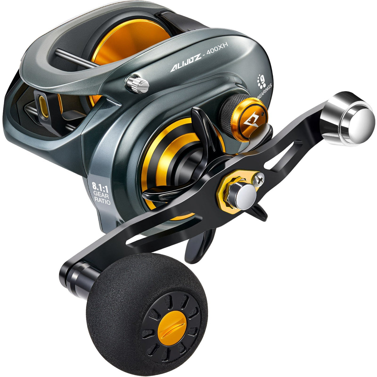 Piscifun Alijoz 400 8:1:1 Baitcasting Reel with Bait Clicker – Guide's Choice Pro Shop