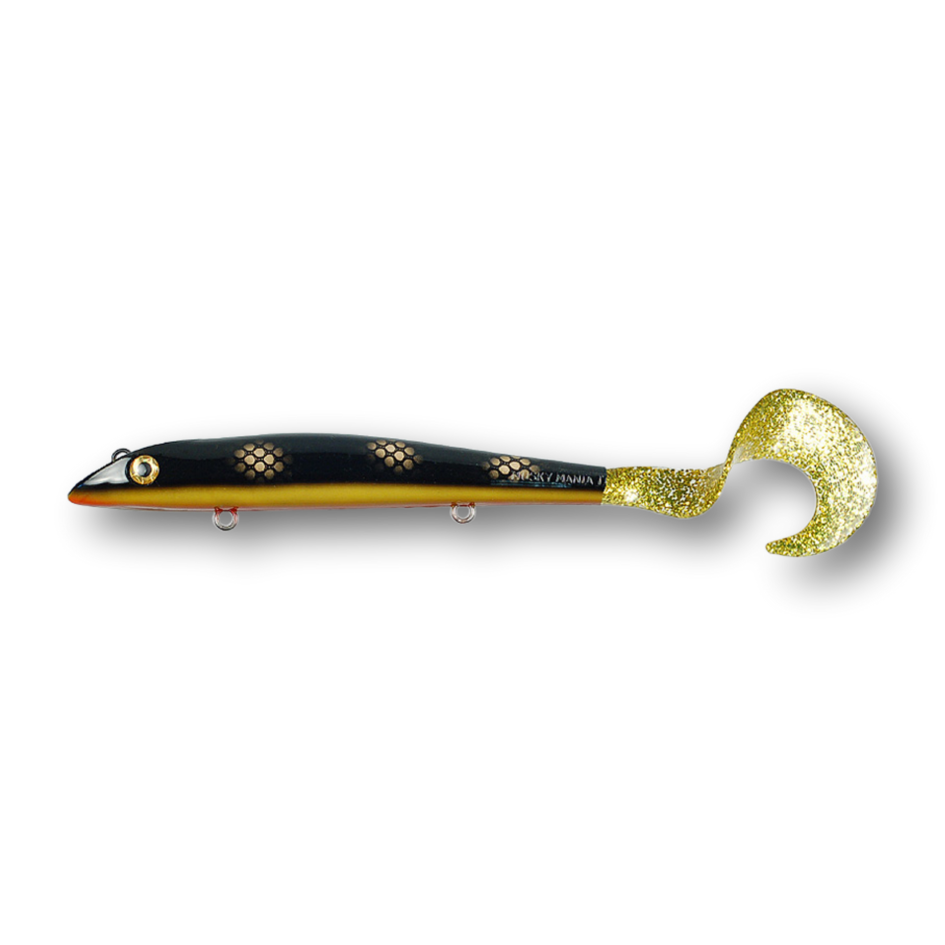 burt fishing lure Musky Mania Squirrely (Weighted) Perfect for trolling and Mustad Double Tuna Hook Metal:14K Yellow heated-three-layer-floor-for-tent-up-5