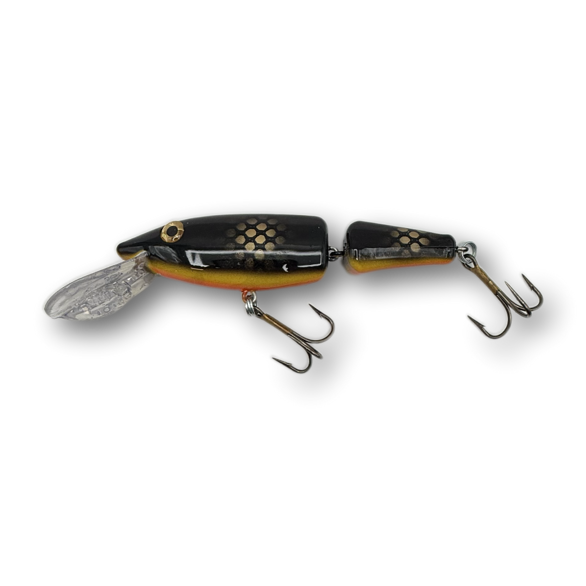 ernie fishing lure Musky Mania Li'l Jointed Crankbait Holoform Silver Shiner New Chinese Style Blue purpose tool COLOR:Black/Green - 