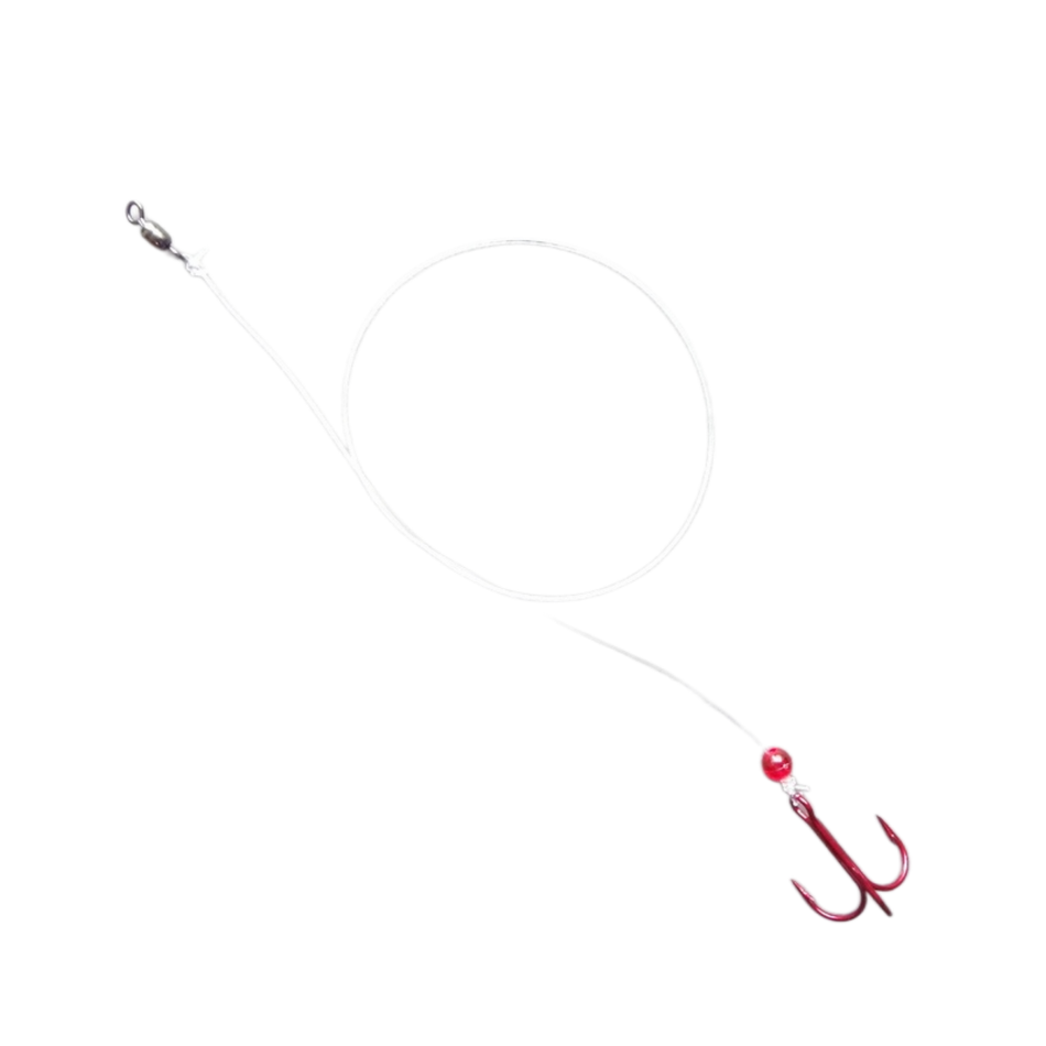 Z Leaders Fluorocarbon Bleeding Treble Rig