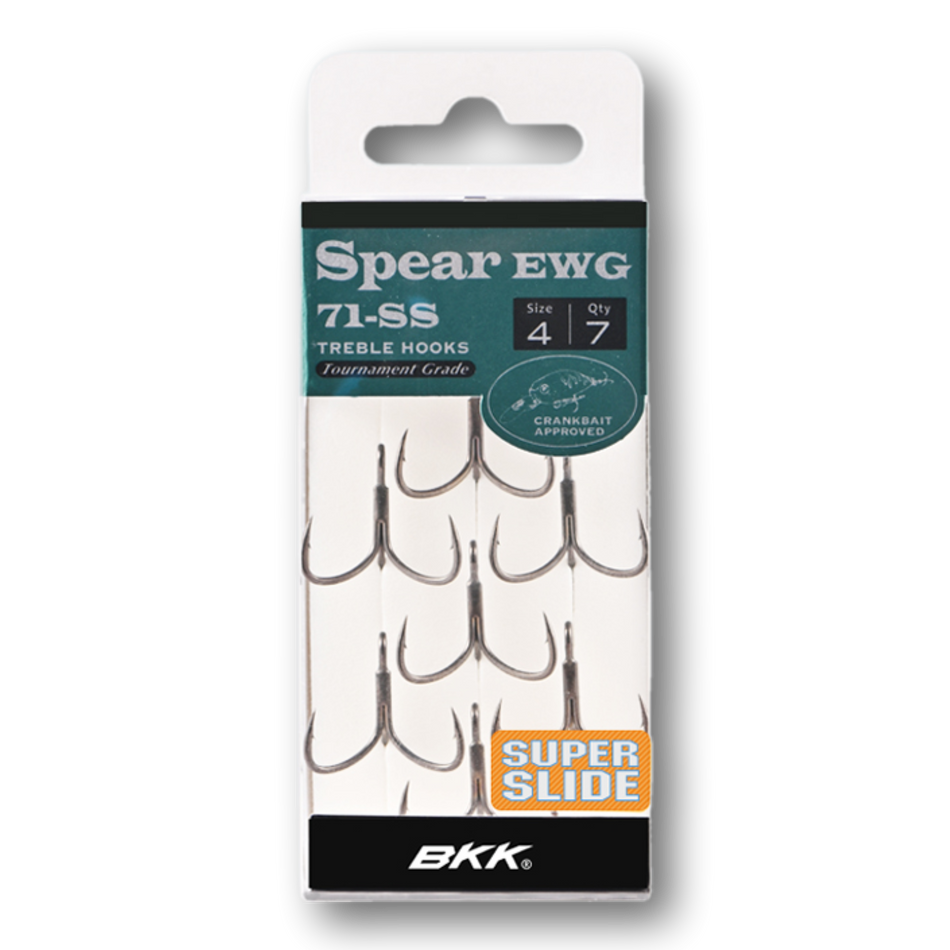 BKK Spear EWG 71 SS Treble Hooks