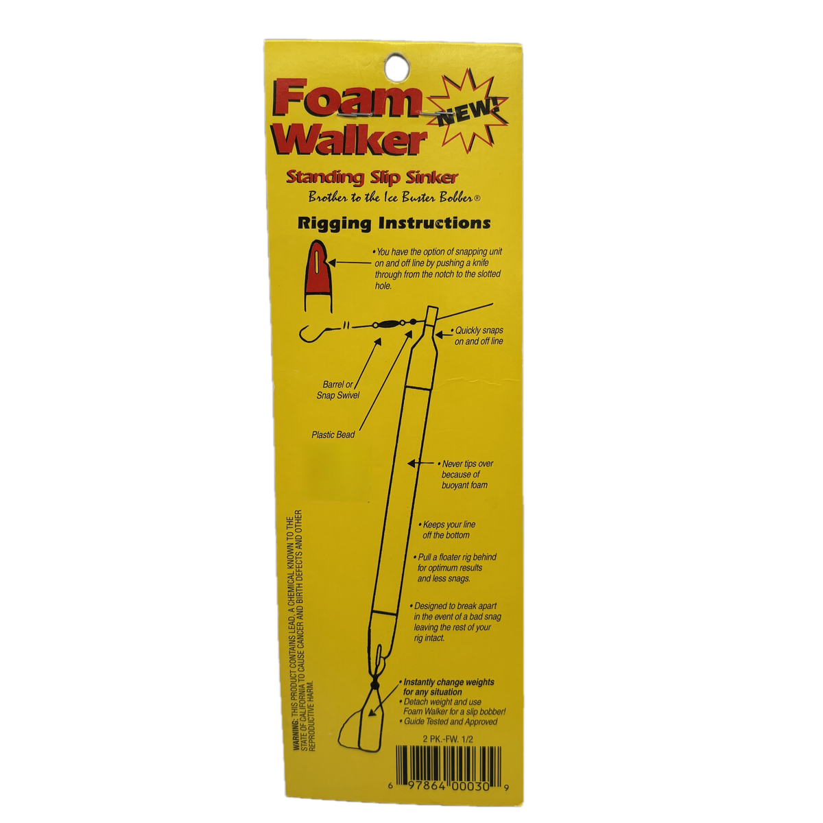 Ice Buster Ice Busters Foam Walker Standing Slip Sinker – Guide's Choice Pro Shop