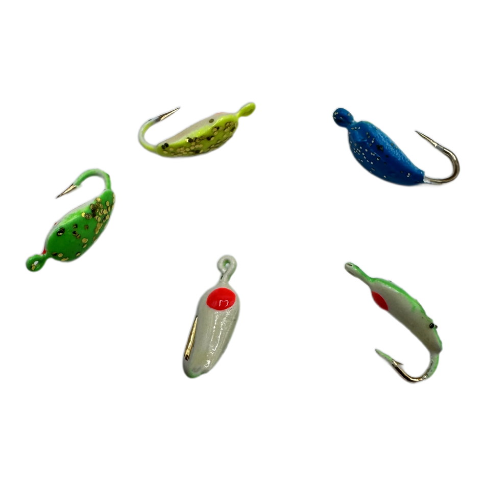 K&E Glitter & Glow #12 Moon Jig (5 pack) Assorted