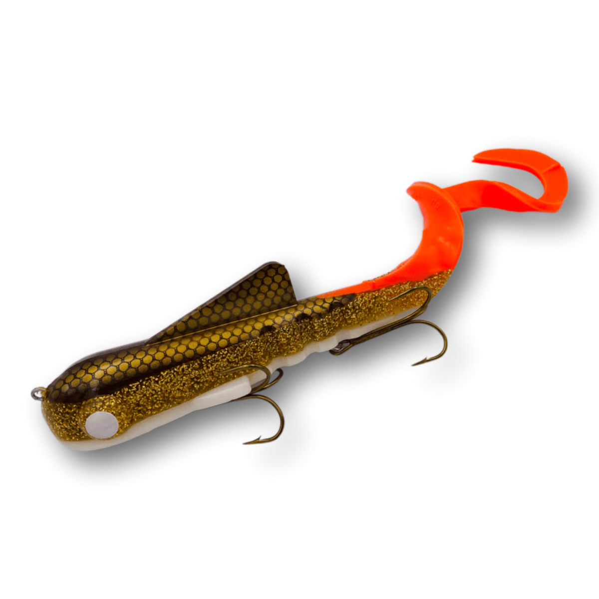 Musky Innovations Regular Bull Dawg-UV Brown Tail Walleye