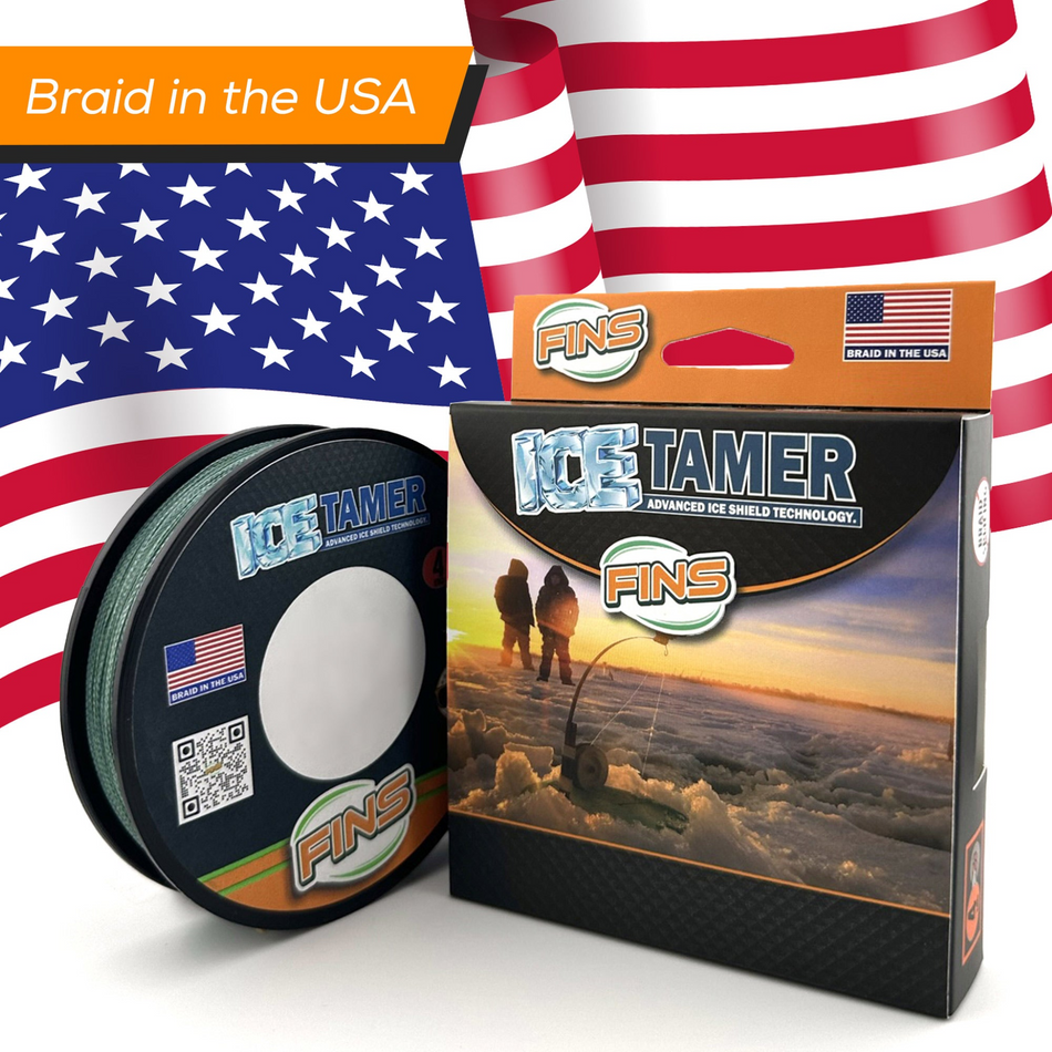 FINS IceTamer Ice Fishing Braid (50 yard spools)