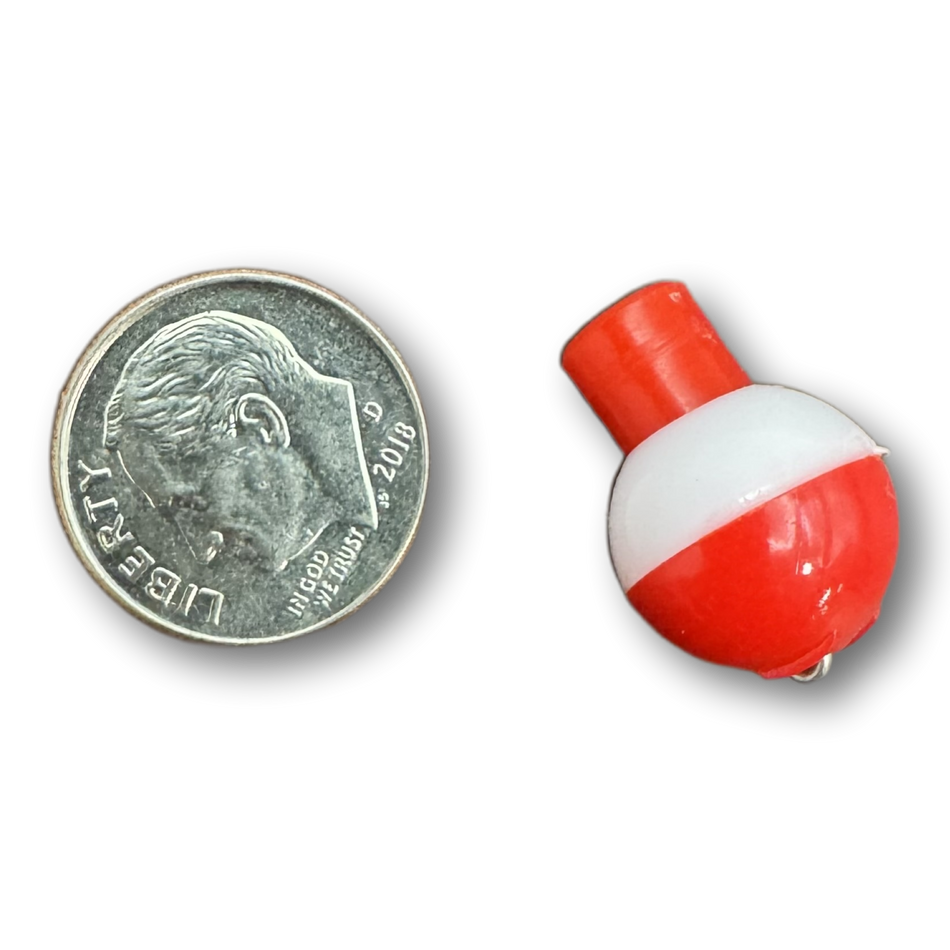 HT Bobber - 1/2" Red and White