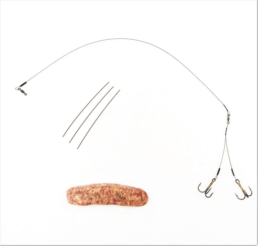 Z-Leaders Bratwurst Rig (90 Pound Wire)