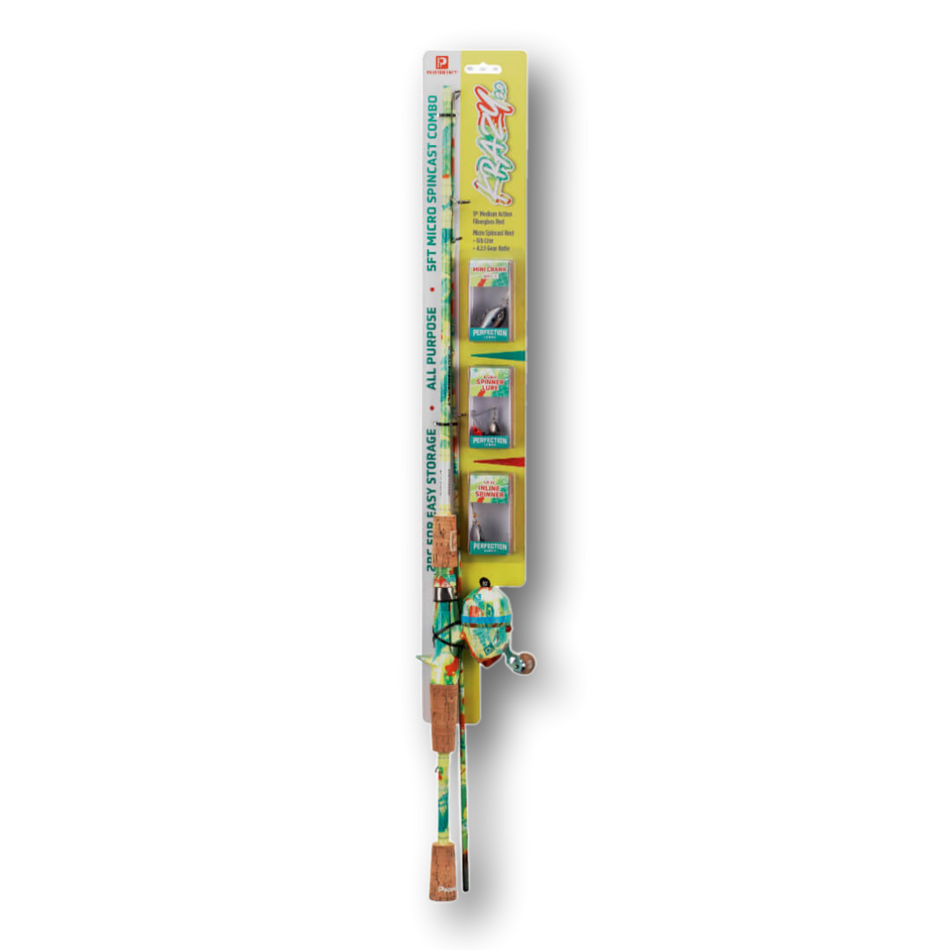ProFISHiency 5' 2-Piece Spincast Combo (Includes 3 Lures)