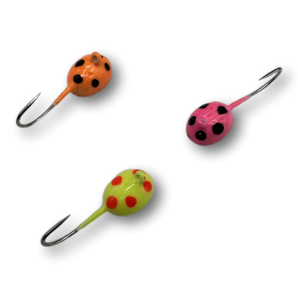 Gapen Ladybug Tungsten Glow Jig (3 pack) Assorted