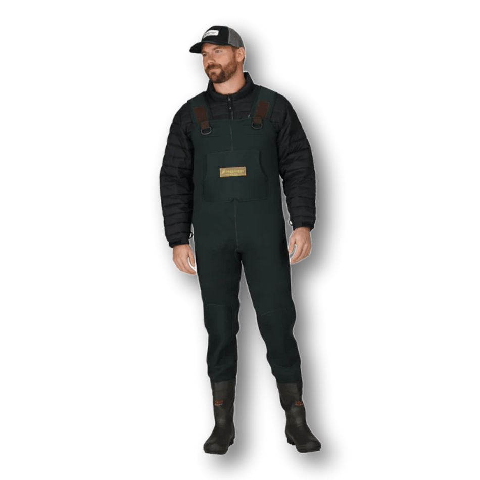 Frogg Toggs Neoprene (3.5 mm) Amphib Bootfoot Cleated Chest Waders – Forest Green