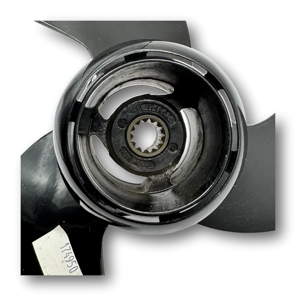 Genuine OMC Systematched Aluminum Propeller | 9.5 x 10 | Part #174950