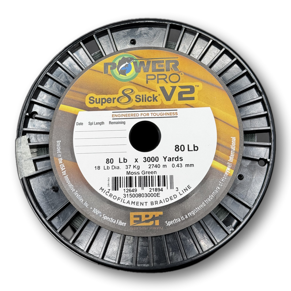 Power Pro Super 8 Slick V2 (3000 yard master spools)