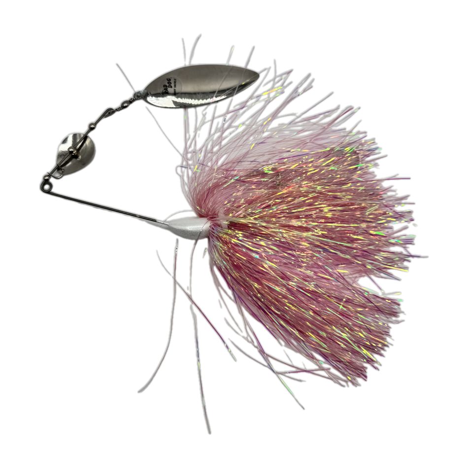Ruff Tackle Rad Dog Tinsel Spinnerbait – Tandem Weedless Spinnerbait