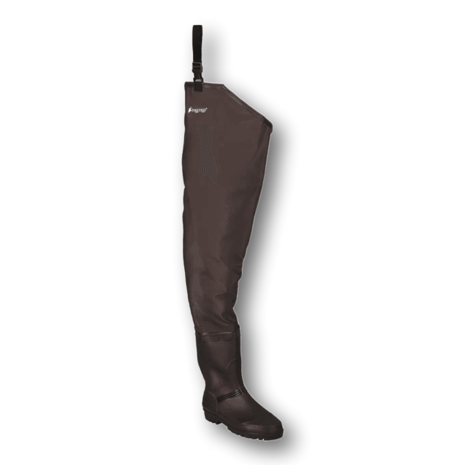 Frogg Toggs Men's Rana PVC II Lug Sole Hip Waders – Brown
