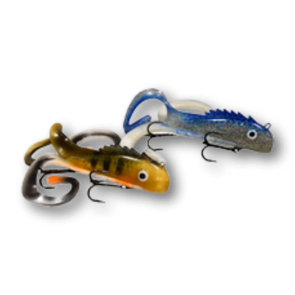 bass hits musky lure Chaos Tackle Medussa-BA Bull Frog
