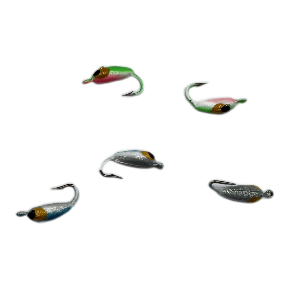 K&E Moon Shad-O Ice Jig (5 pack) Assorted