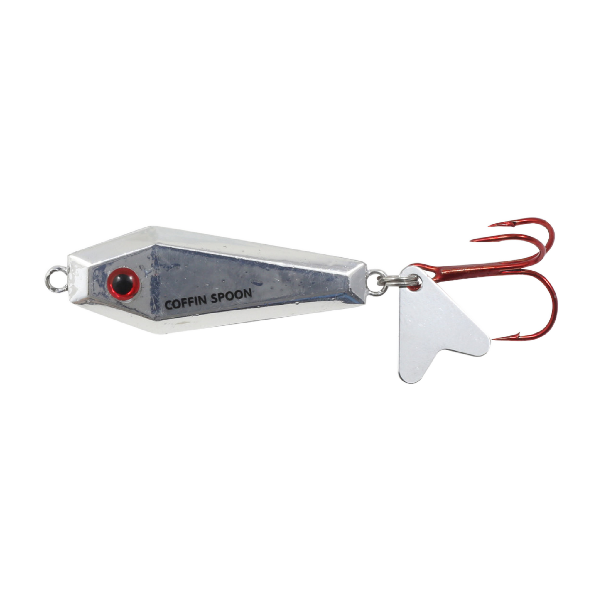 coffin lure fishing Northland Buck-Shot Coffin Spoon 1/4oz / Silver Shiner