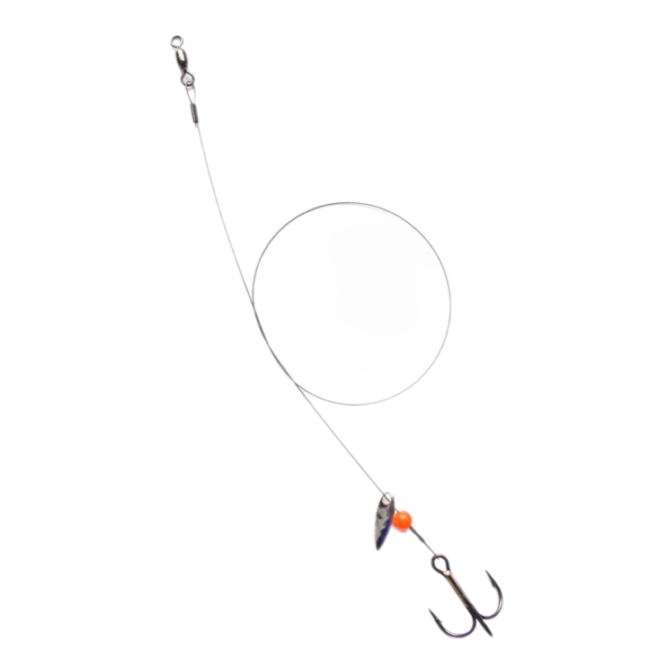 Z Leaders Wire Spinner Treble Rig (3 per pack)
