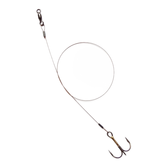 Z Leaders Wire Large Treble Rig (2 per pack) – Guide's Choice Pro Shop