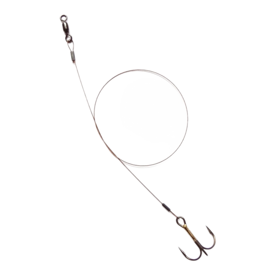 Z Leaders Wire Large Treble Rig (2 per pack)