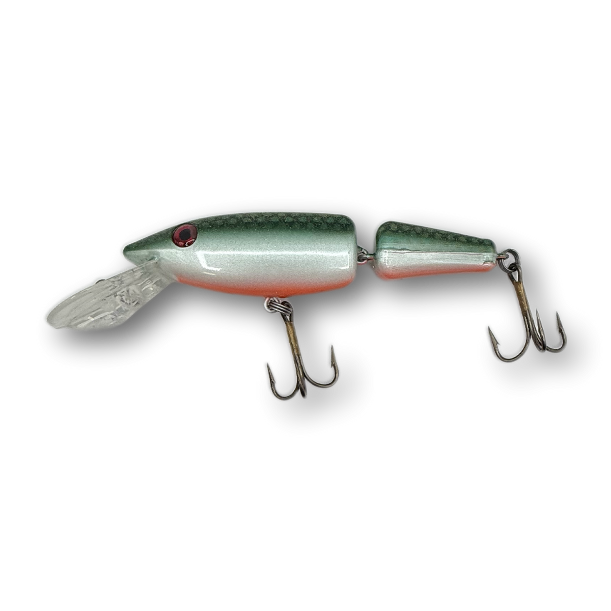 ernie fishing lure 9 Crankbait Ernie dives 6 to 15 feet on a cast and up to 30 feet when trolled Musky Mania Li'l Ernie Jointed