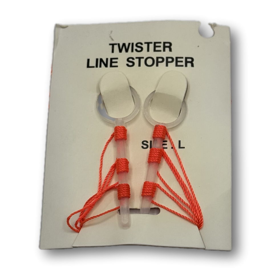 Twister Line Stopper Bobber Stop Orange (6 per pack)