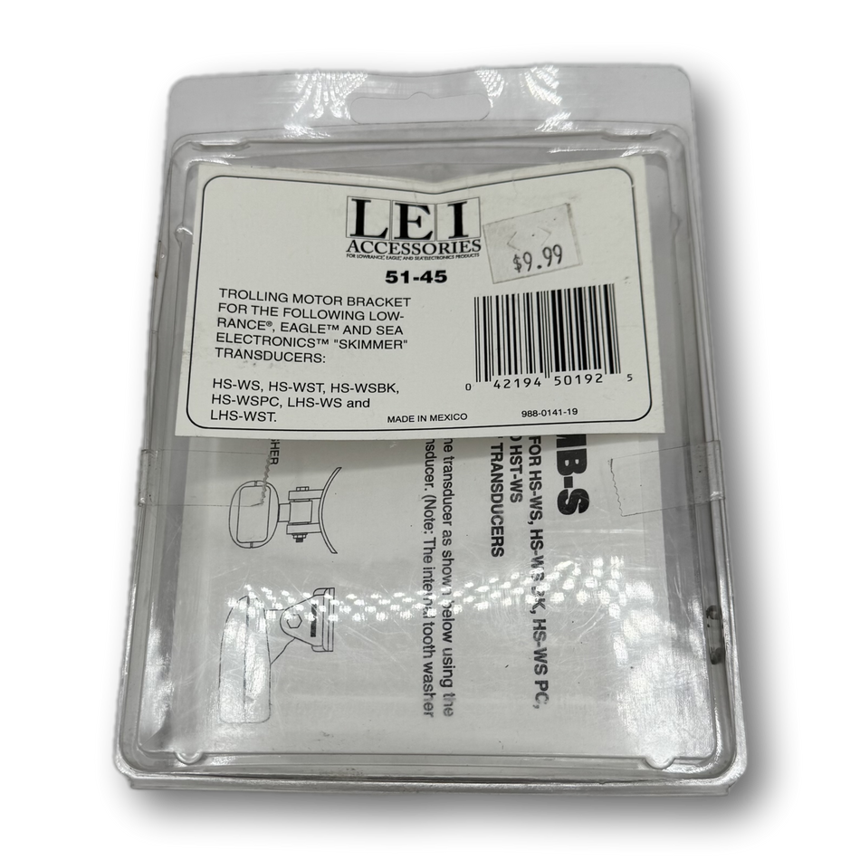 LEI Accessories TMB-S Trolling Motor Transducer Bracket (Discontinued)