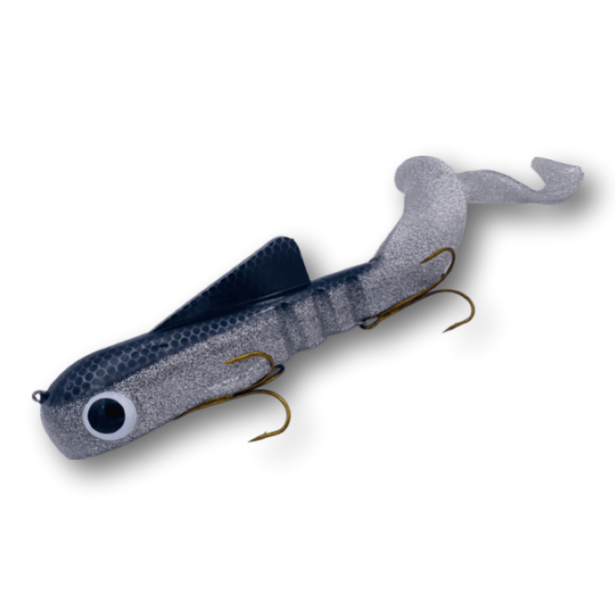 bulldog fishing lures Musky Innovations Pro Regular Bull Dawg-Walleye duty plastic lure features a jointed internal harness that creates a unique swimming action Bulldog - Put & Take
