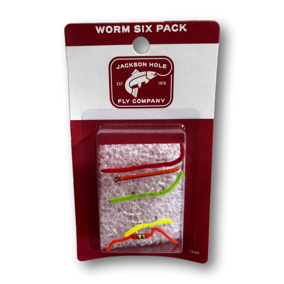 Jackson Hole Fly Company Worm Assortment (6 pack)